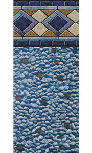 18&#39;x33&#39;x52&quot; Ft Oval Unibead Mosaic Above Ground Swimming Pool Liner-25 Gauge