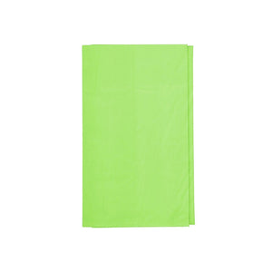 10 PACK 84&quot; Round Plastic Table Cover, Plastic Table Cloth Reusable (PEVA) (Lime Green)