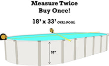 18&#39;x33&#39;x52&quot; Ft Oval Unibead Mosaic Above Ground Swimming Pool Liner-25 Gauge