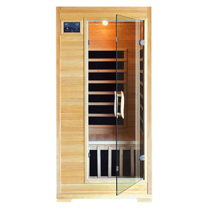 1-2 Person Hemlock Infrared Sauna w/ 4 Carbon Heaters