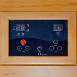 1-2 Person Hemlock Infrared Sauna w/ 4 Carbon Heaters